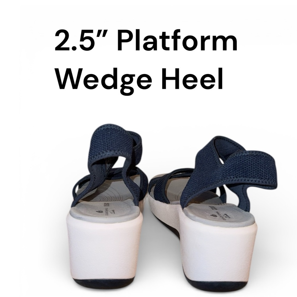 Clarks Cloudsteppers Cushioned Wedge Sandals Comf… - image 6